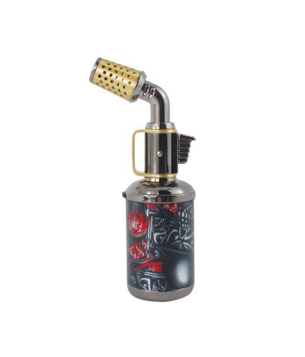 Scorch Torch - Gun Metal Skulls w/ Gold Accents Blow Torch