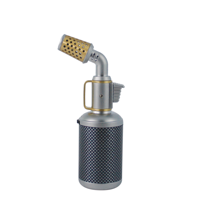 Scorch Torch - Silver Abstract Design w/ Gold Accents Blow Torch