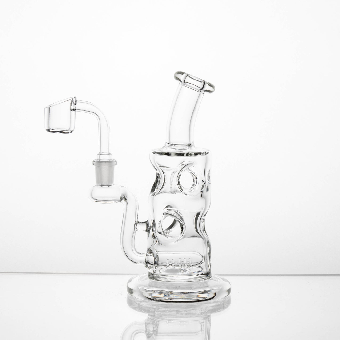 Glass Water Pipe - Micro Swiss Rig (6.25")