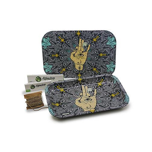 Afghan Hemp - Metal Tray Kit w/ Magnetic Lid (8 colors)