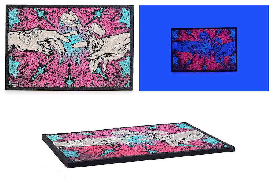 Puff Puff Pass It UV Moodmat - Pink