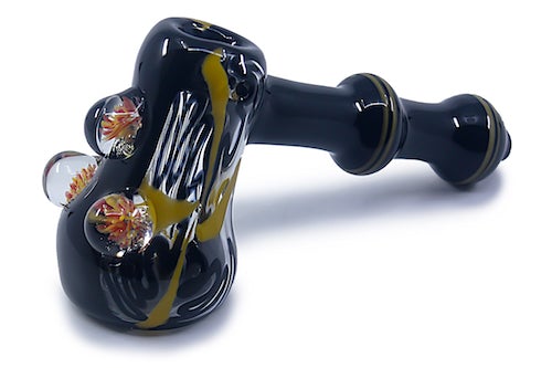 Glass Hand Pipe - sherlock  (7")