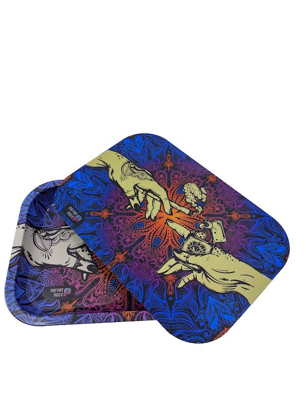 Puff Puff Pass It - Metal Tray w/ Magnetic Lid (5 colors)