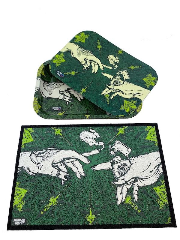 Puff Puff Pass It UV Moodmat - Green
