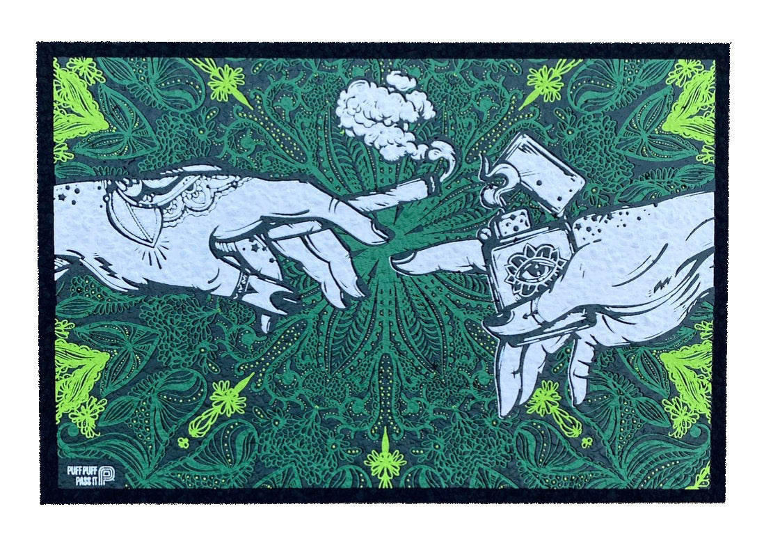 Puff Puff Pass It UV Moodmat - Green