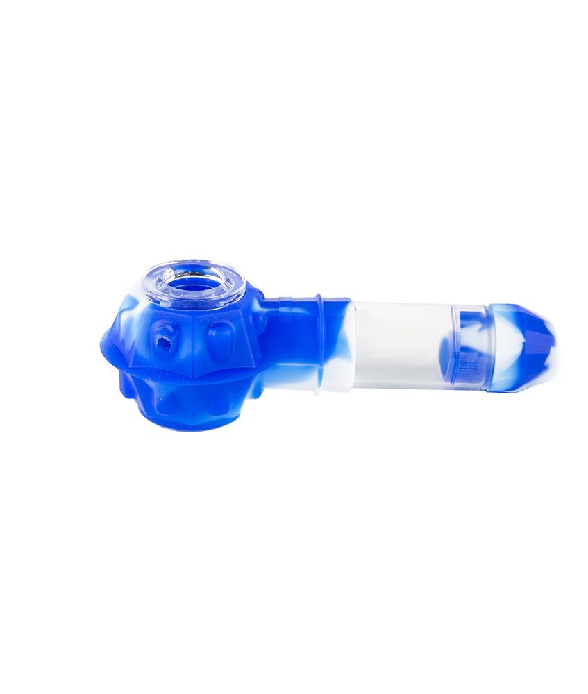 Silicone Glass Hybrid Hand Pipe (random color)