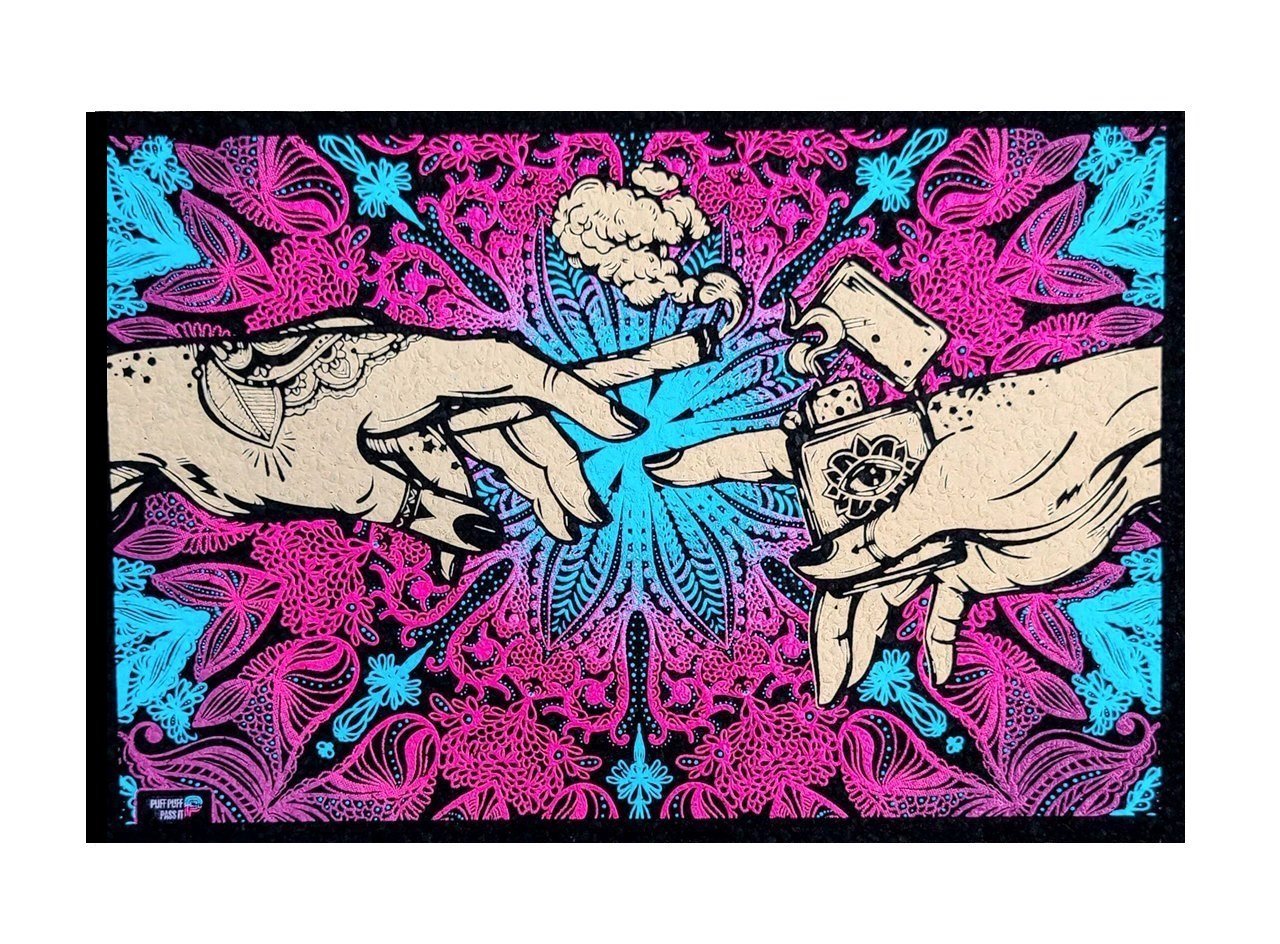 Puff Puff Pass It UV Moodmat - Pink