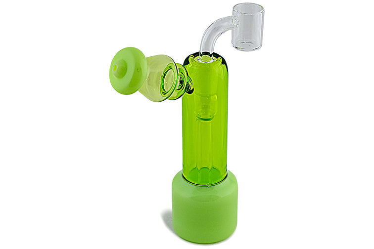 Straight Tube Milky Glass Rig Kit