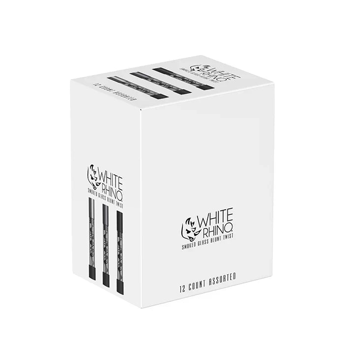 White Rhino - Premium Smoke Glass Blunt Twist (12ct)