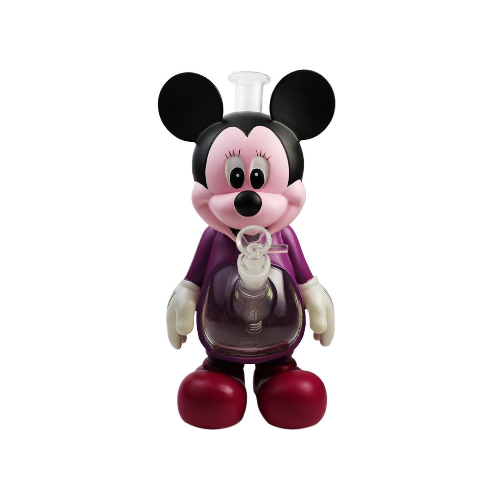 Glass Water Pipe - Mouse Wife (12")