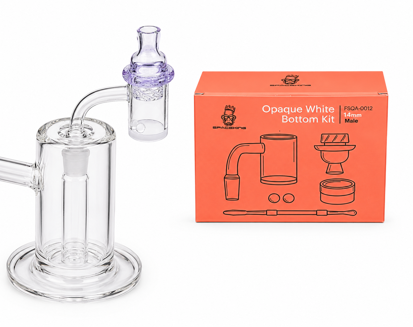 Space King Opaque White Bottom Banger Kit (Coral)