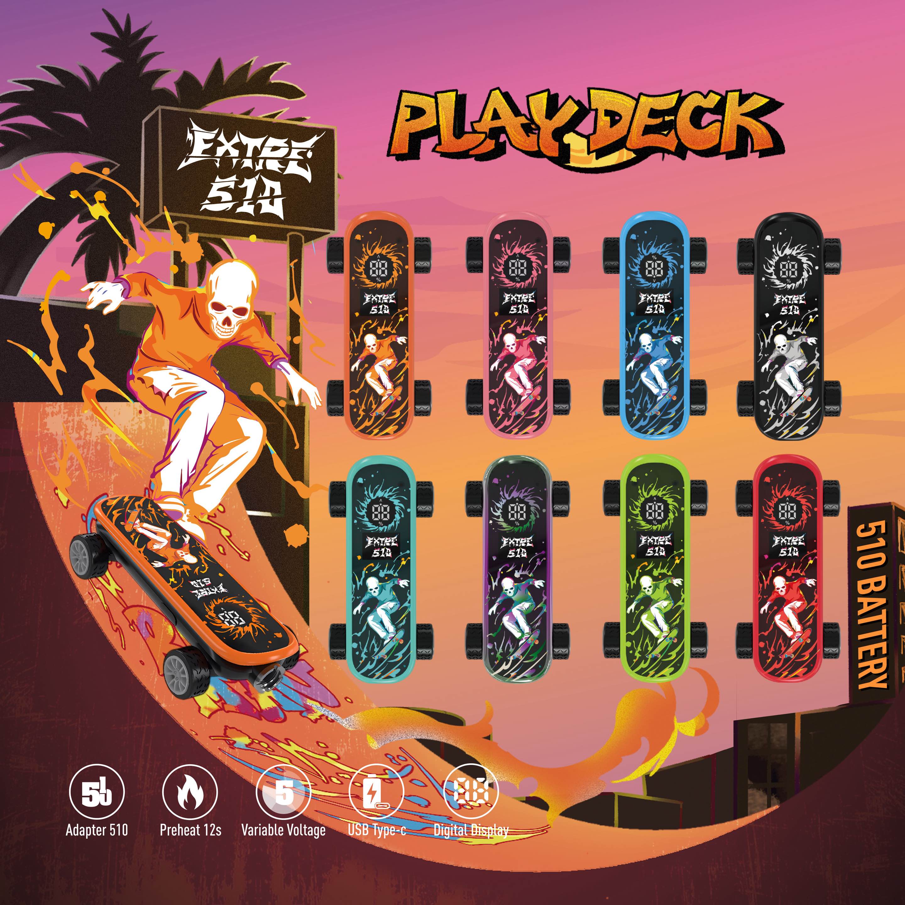 Skateboard Cartridge Battery