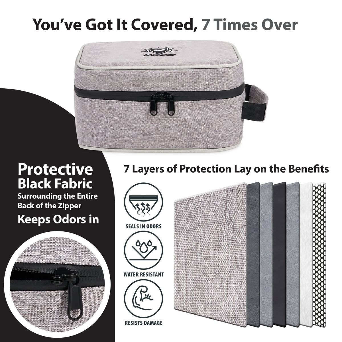 Kozo Grey Smell proof bag