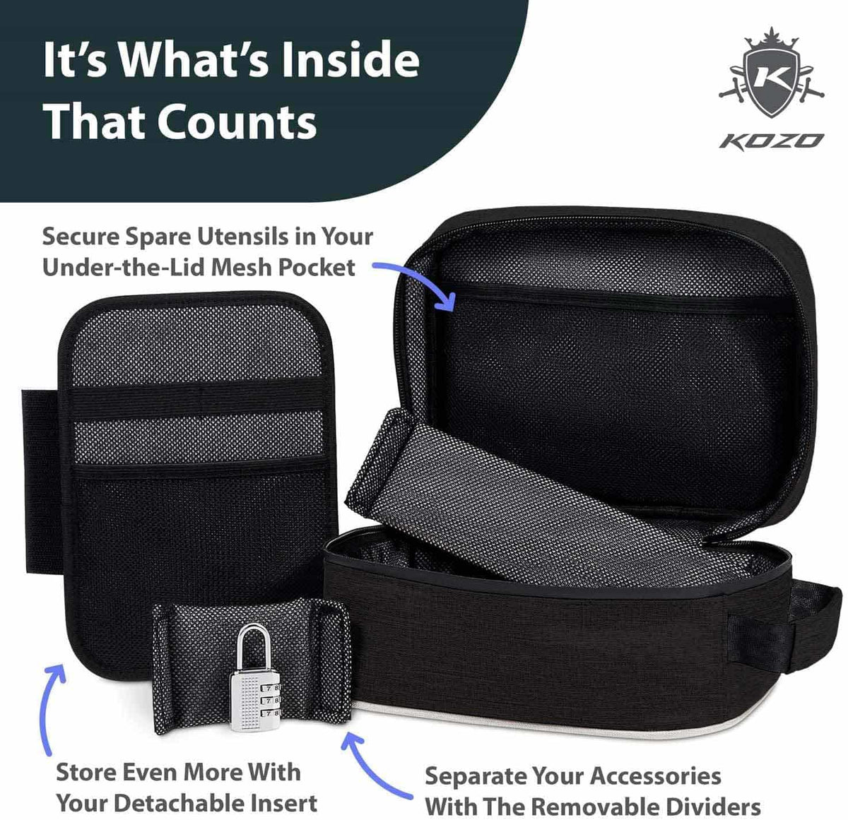Kozo Black Smell proof bag