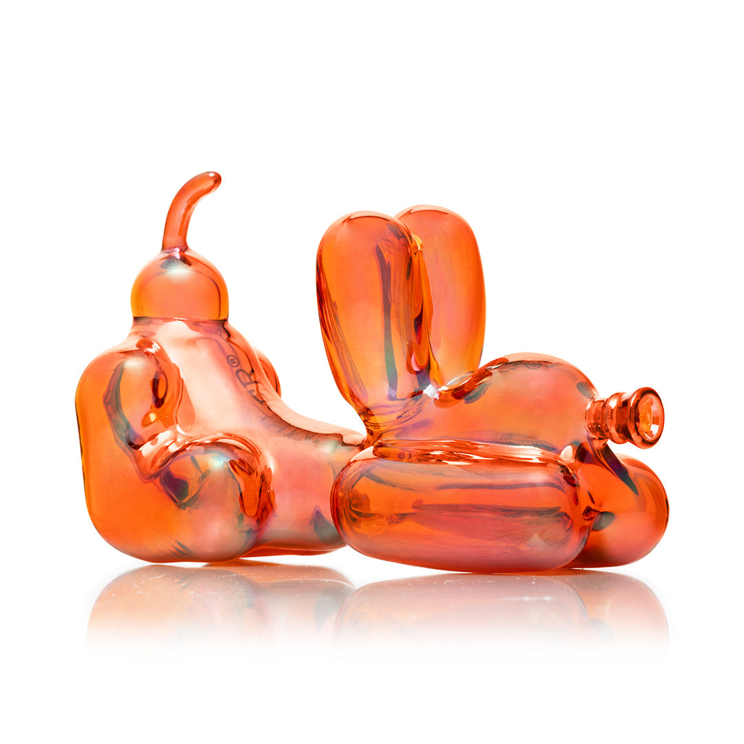 Hemper Balloon Dog Glass Pipe (Orange)