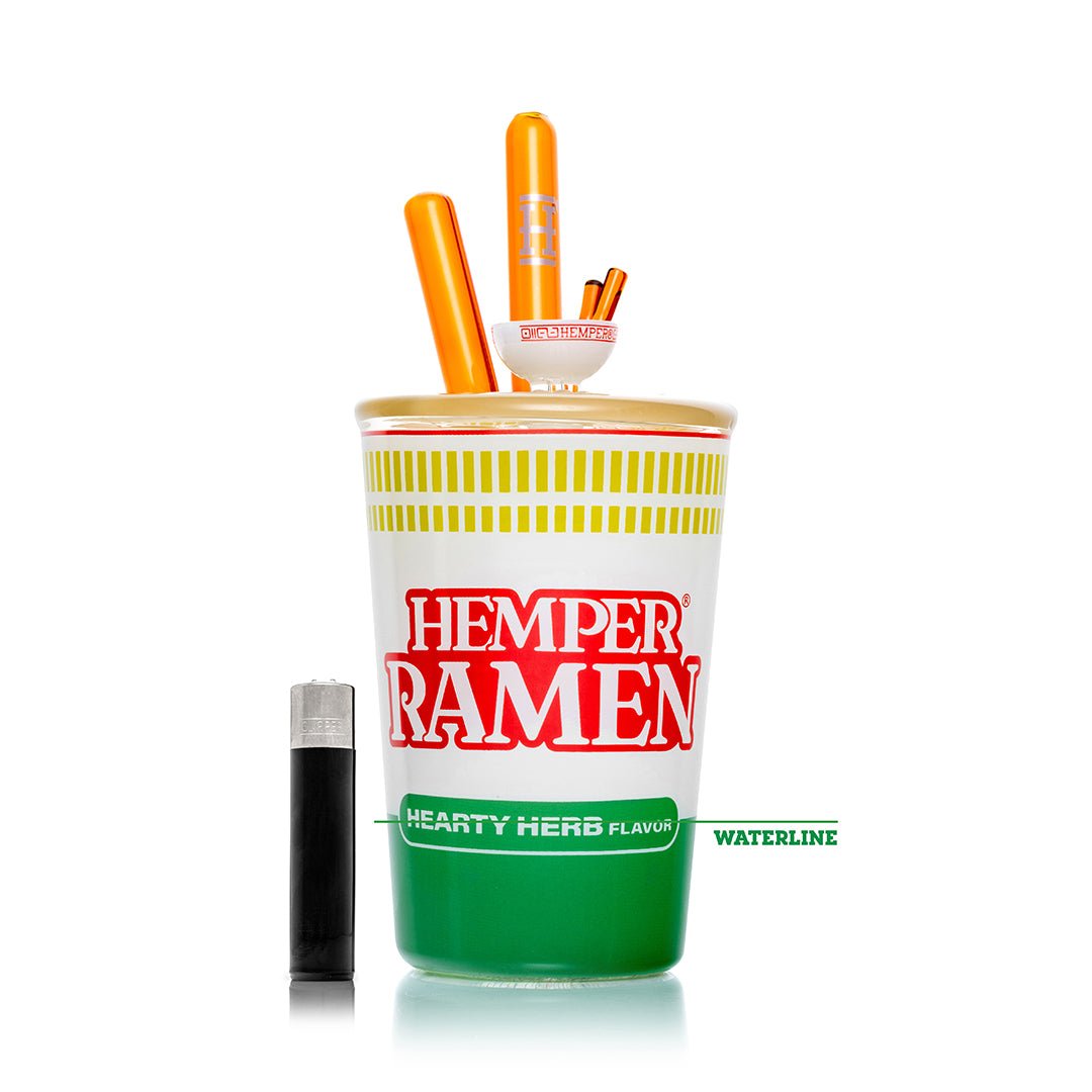 Hemper Ramen Cup Glass Water Pipe