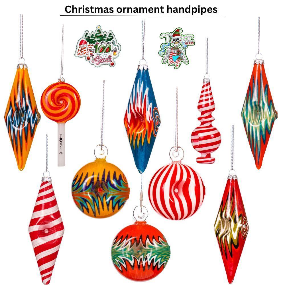 Toxic Christmas Ornaments Hand Pipe - Style 3