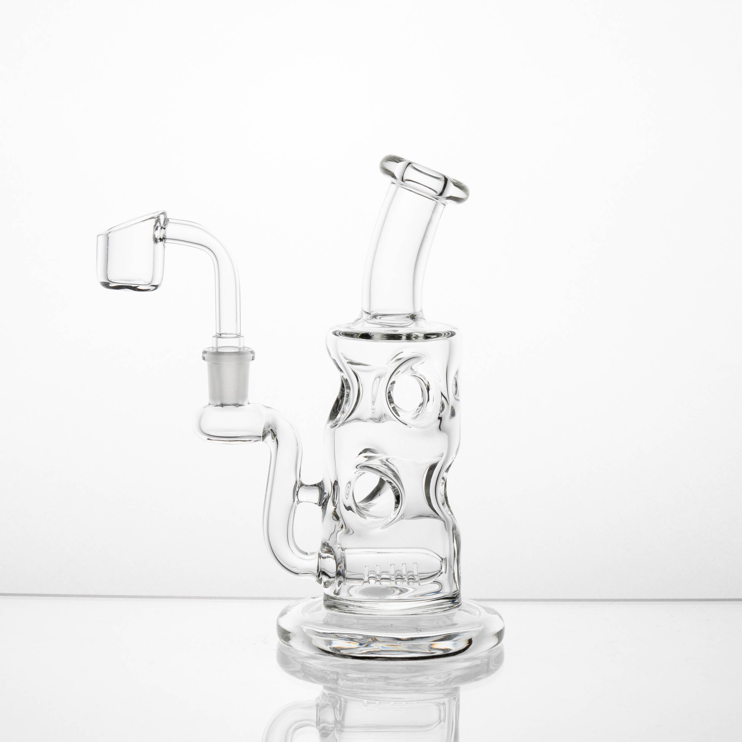 Glass Water Pipe - Micro Swiss Rig (6.25")