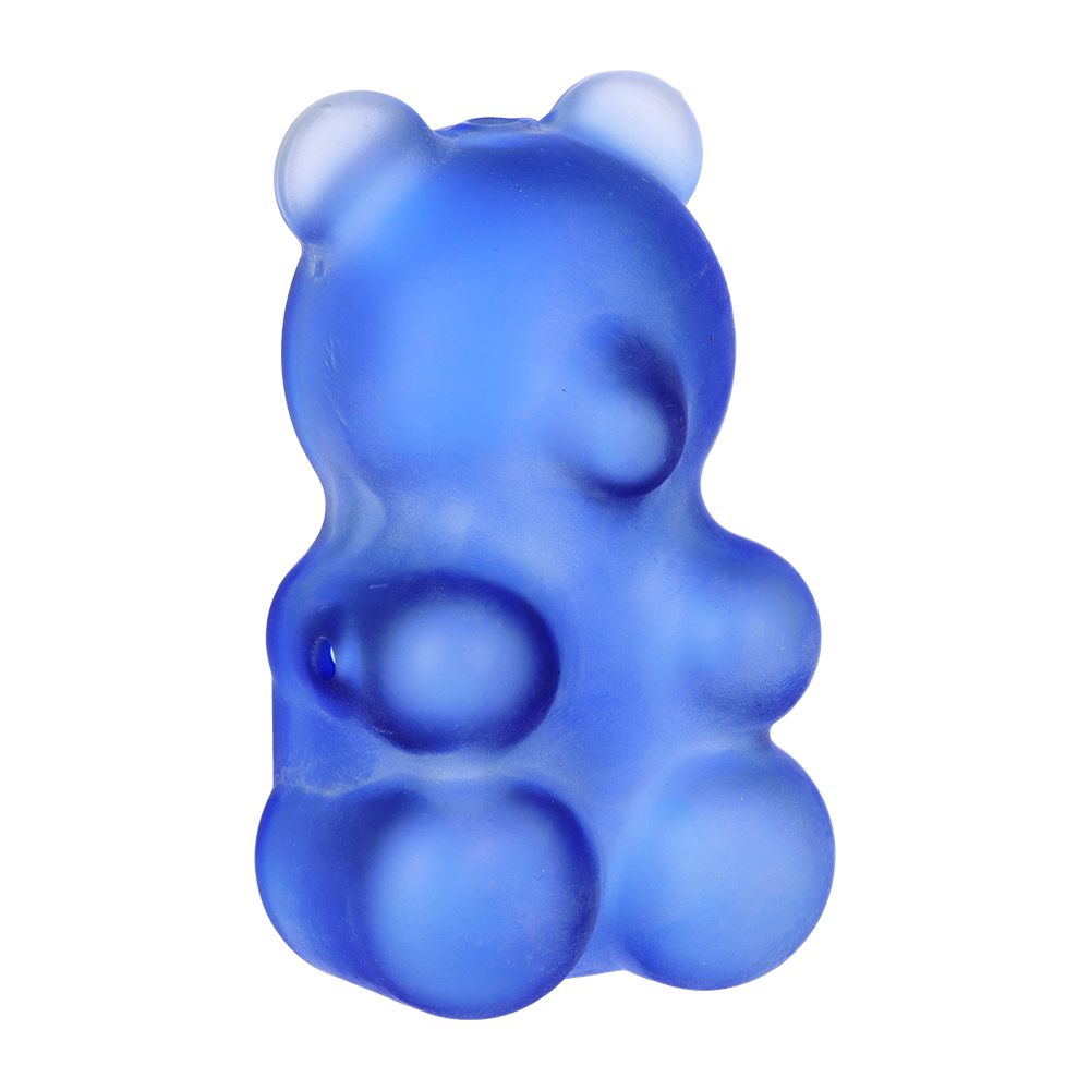 3CT BUNDLE - SeshGear Gummy Bear Glass Hand Pipe - 3.5" / Assorted Colors, BDD Wholesale