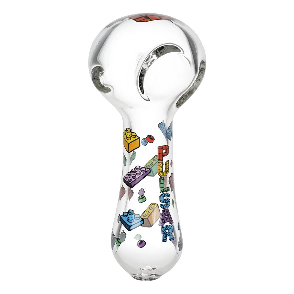 3CT BUNDLE - Pulsar Building Blocks Glass Spoon Pipe - 4.5", BDD Wholesale