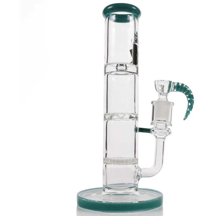 MK Glass Horn Bowl Straight Tube Water Pipe