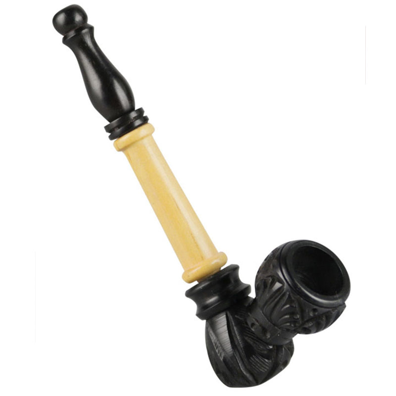 Multi Wood Carved Pipe | 5.5 Inch, BDD Wholesale