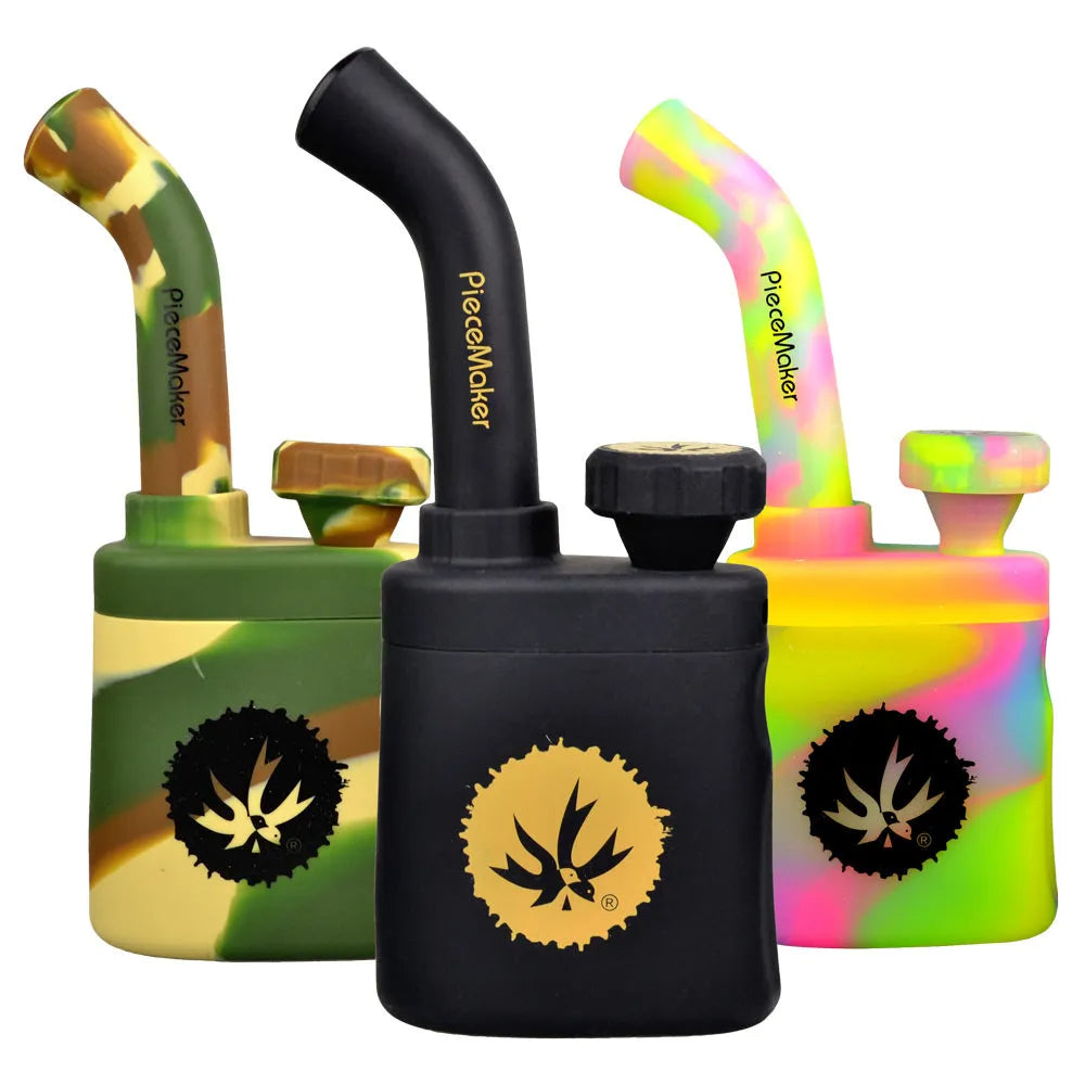 Piecemaker Klutch Silicone Water Pipe - 7" / Colors Vary, BDD Wholesale