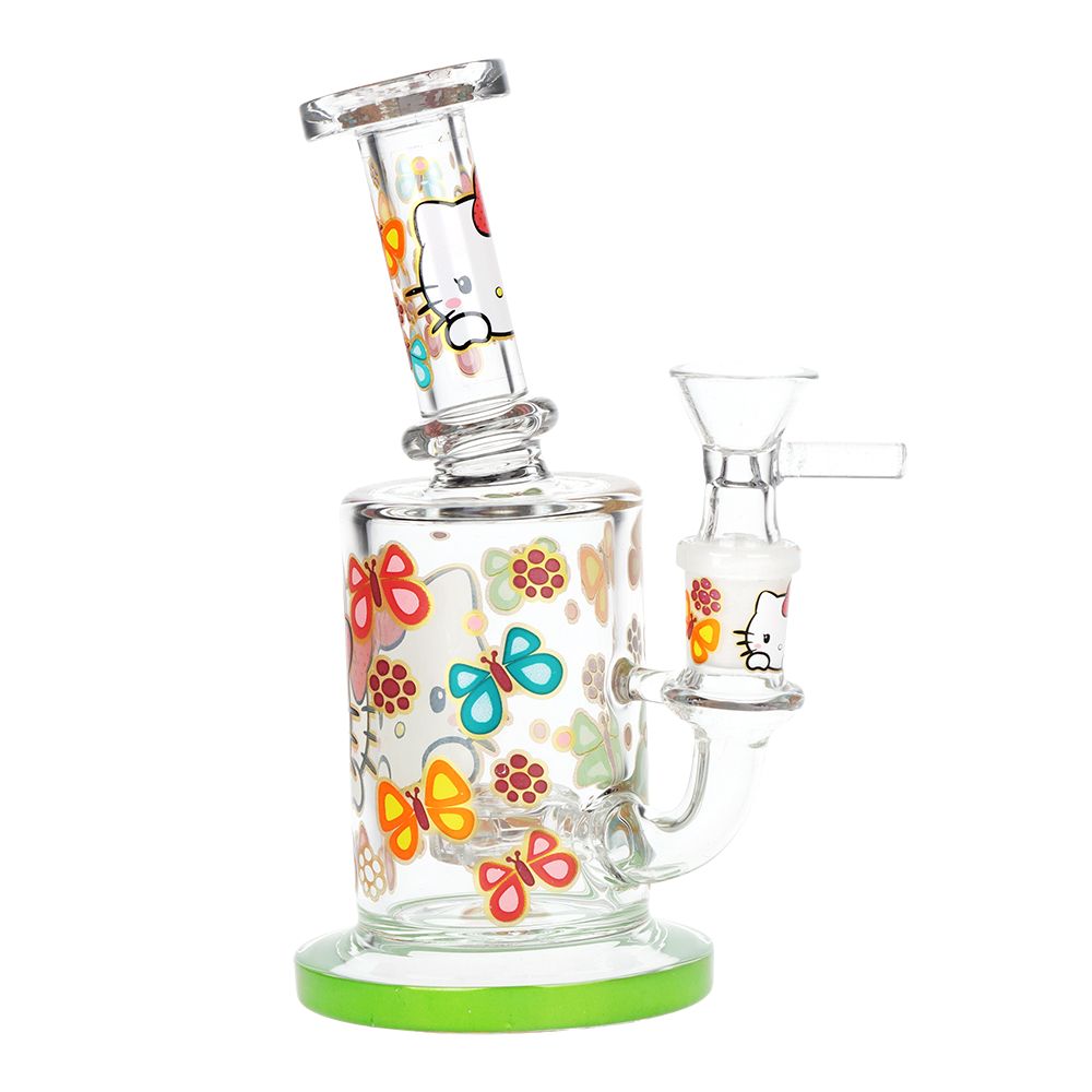 Salutations Kitty Glass Water Pipe | 6.25" | 14mm F, BDD Wholesale