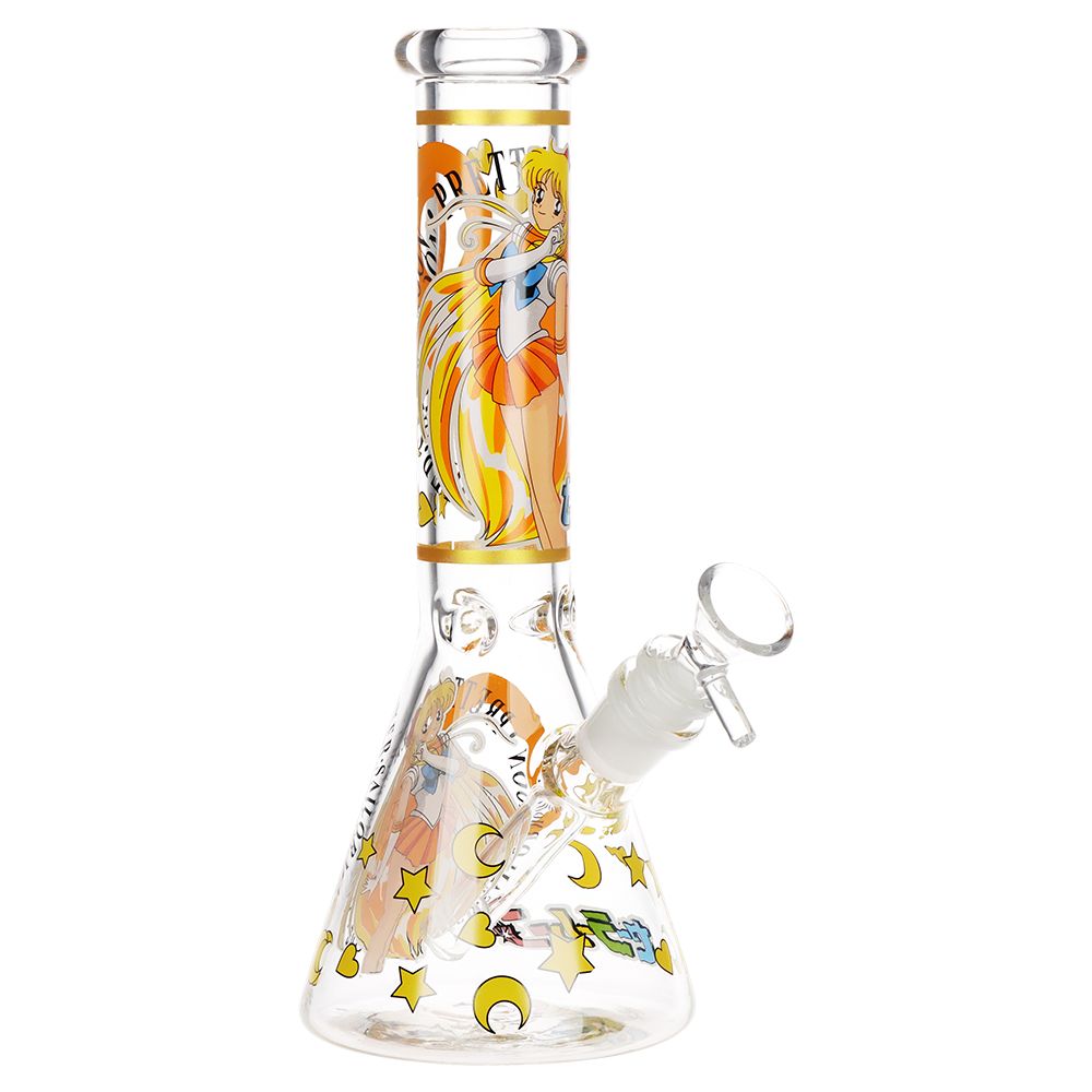 Japanese Animation Girl Version 3 Beaker Glass Water Pipe - 10" / 14mm F, BDD Wholesale