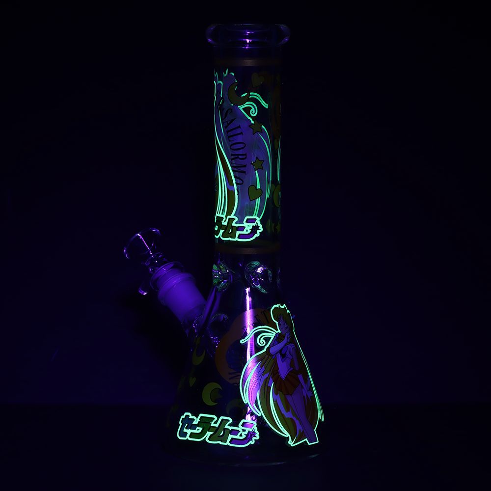 Japanese Animation Girl Version 3 Beaker Glass Water Pipe - 10" / 14mm F, BDD Wholesale