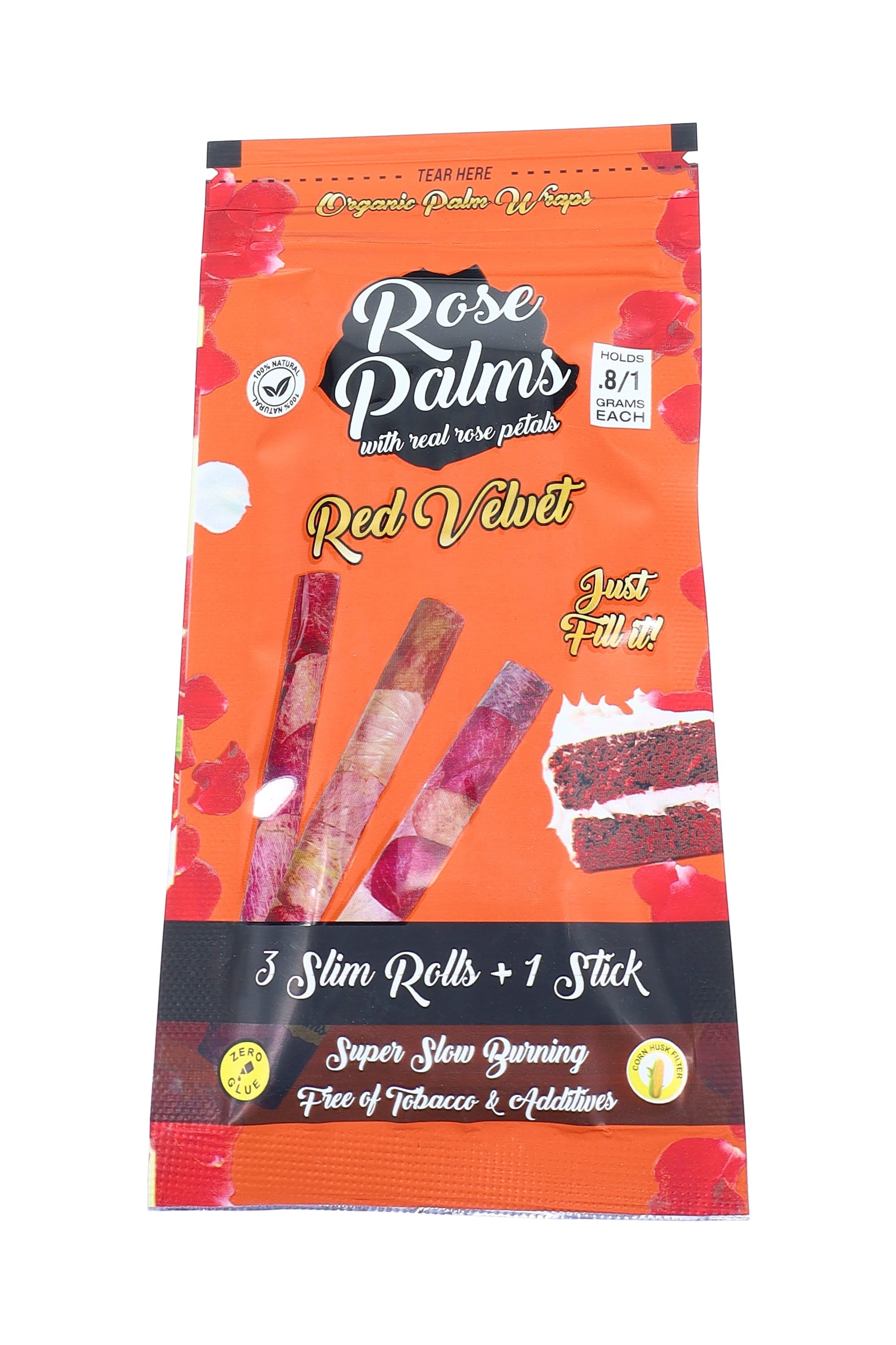 Leaf Palms “Rose Palms” Rose Petal Rolls – 3 Slim/Pack – 20-Count Display
