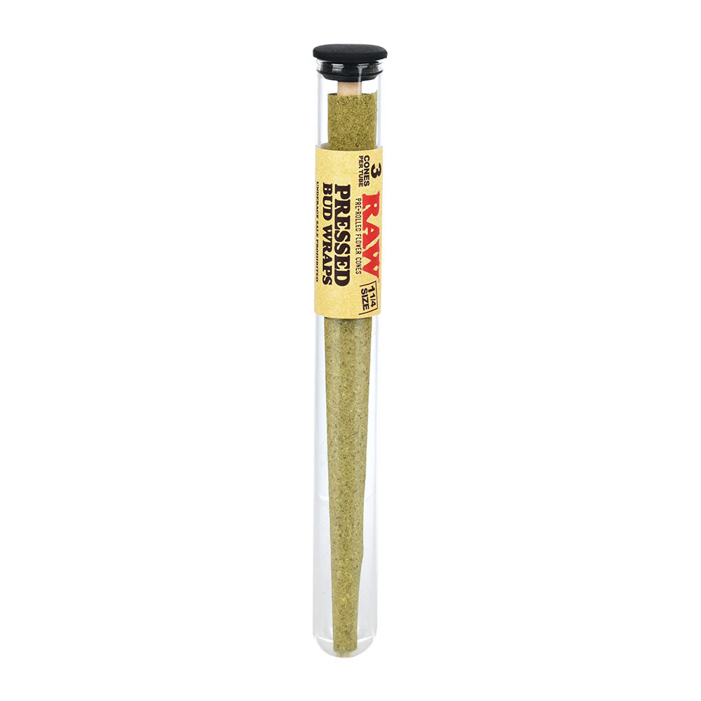 RAW Pressed Bud Wrap Cone | 12pc Display, BDD Wholesale