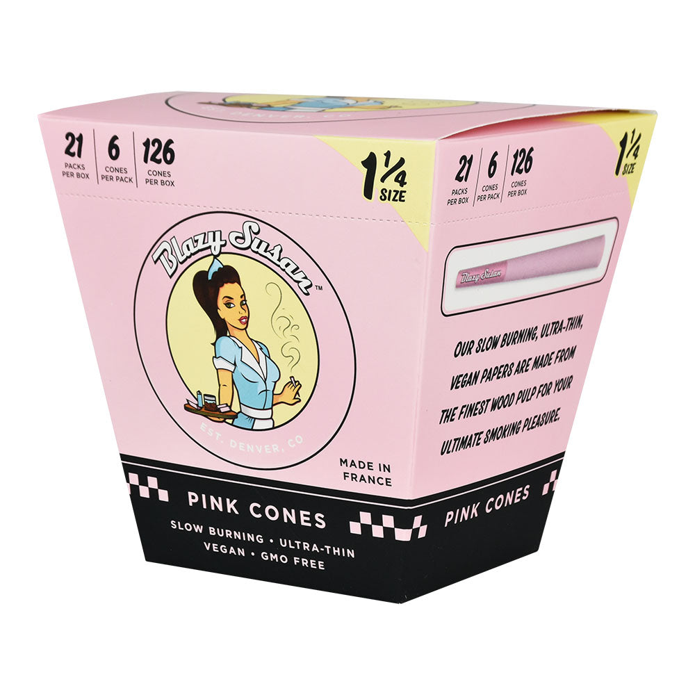 Blazy Susan Pink Pre-Rolled Cones | 21pc Display, BDD Wholesale