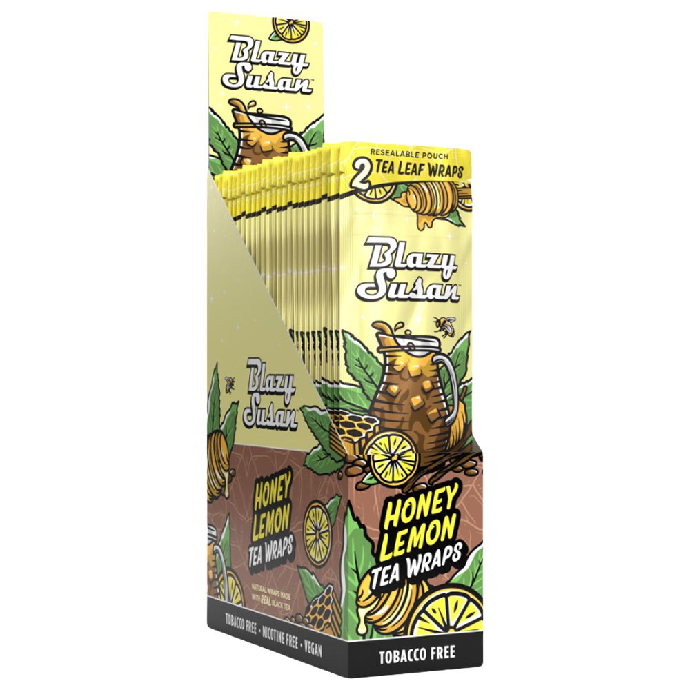 25CT DISPLAY - Blazy Susan Tea Leaf Wraps - 2pc, BDD Wholesale