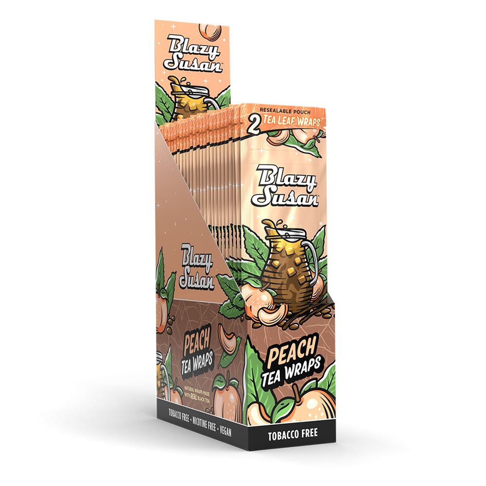 25CT DISPLAY - Blazy Susan Tea Leaf Wraps - 2pc, BDD Wholesale