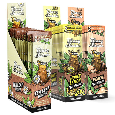25CT DISPLAY - Blazy Susan Tea Leaf Wraps - 2pc