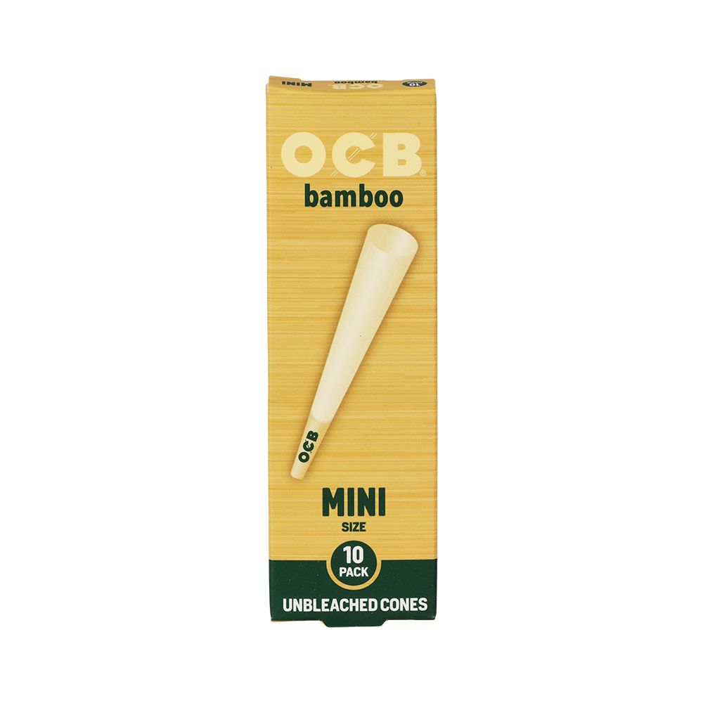 OCB Unbleached Bamboo Pre-Rolled Cones | 24pk Display, BDD Wholesale