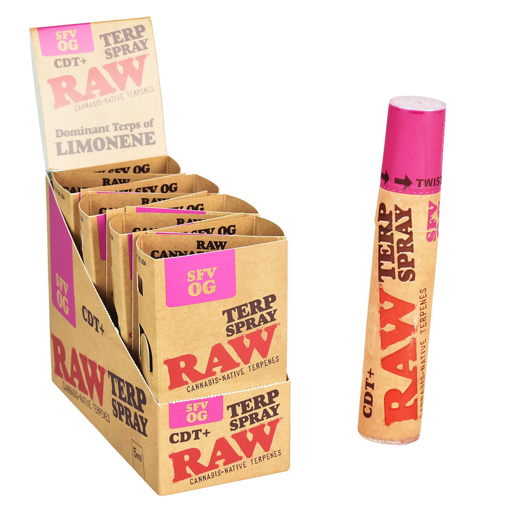 RAW CDT+ Terp Spray | 5ml | 8pc Display, BDD Wholesale