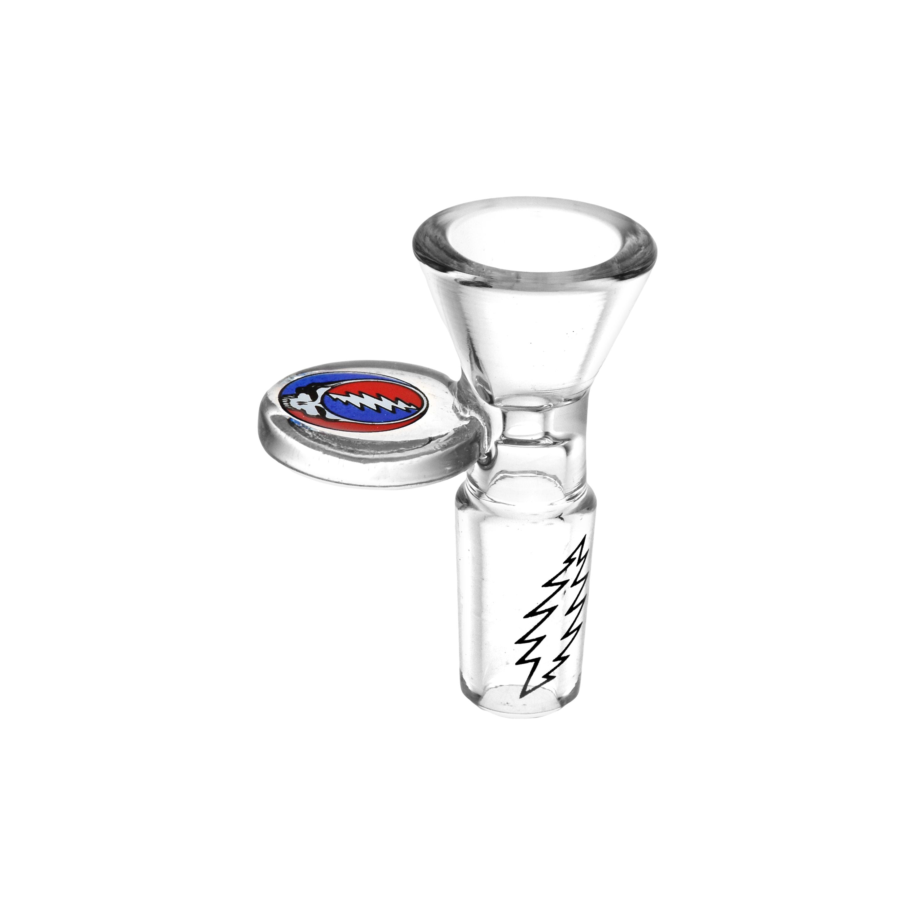 12CT DISPLAY - Grateful Dead x Pulsar Steal Your Face Herb Slide - 14mm M, BDD Wholesale