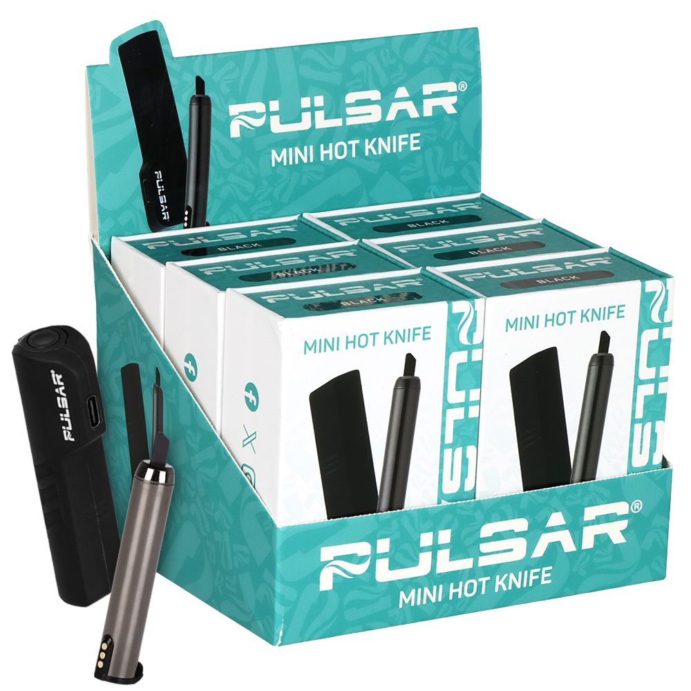6CT DISPLAY - Pulsar Mini Hot Knife - 180mAh / Black, BDD Wholesale