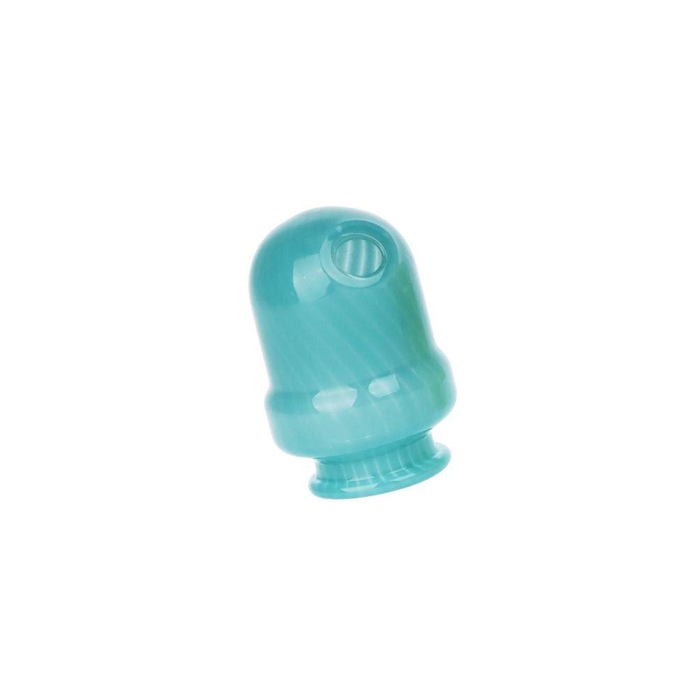 Pulsar Round Tip Glass Mouthpeice Attachment for Puffco Pivot w/ Display Stand - Colors Vary, BDD Wholesale