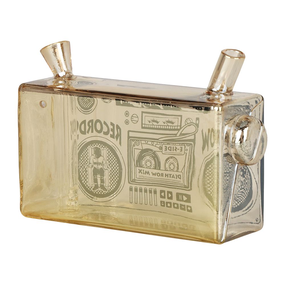 Death Row Records Boom Box Glass Blunt Bubbler | 5", BDD Wholesale