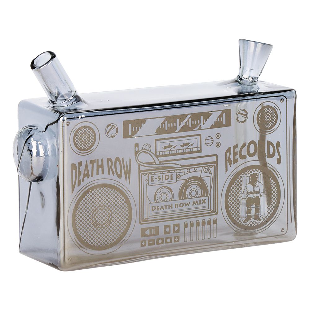 Death Row Records Boom Box Glass Blunt Bubbler | 5", BDD Wholesale