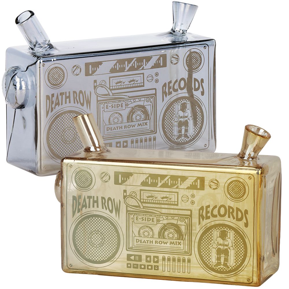 Death Row Records Boom Box Glass Blunt Bubbler | 5", BDD Wholesale