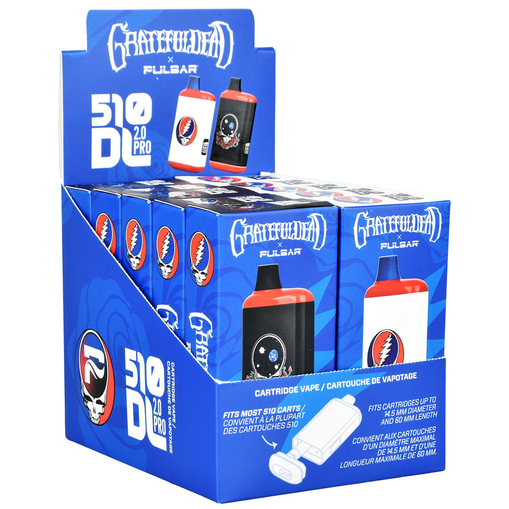 Grateful Dead x Pulsar 510 DL 2.0 Pro Auto-Draw VV Vape Bar | 1000mAh, BDD Wholesale