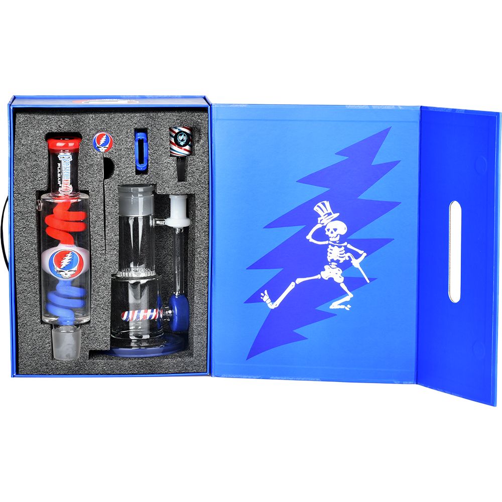 Grateful Dead x Pulsar 10 Year Flood Glycerin Water Pipe Kit - 16" / 14mm F, BDD Wholesale
