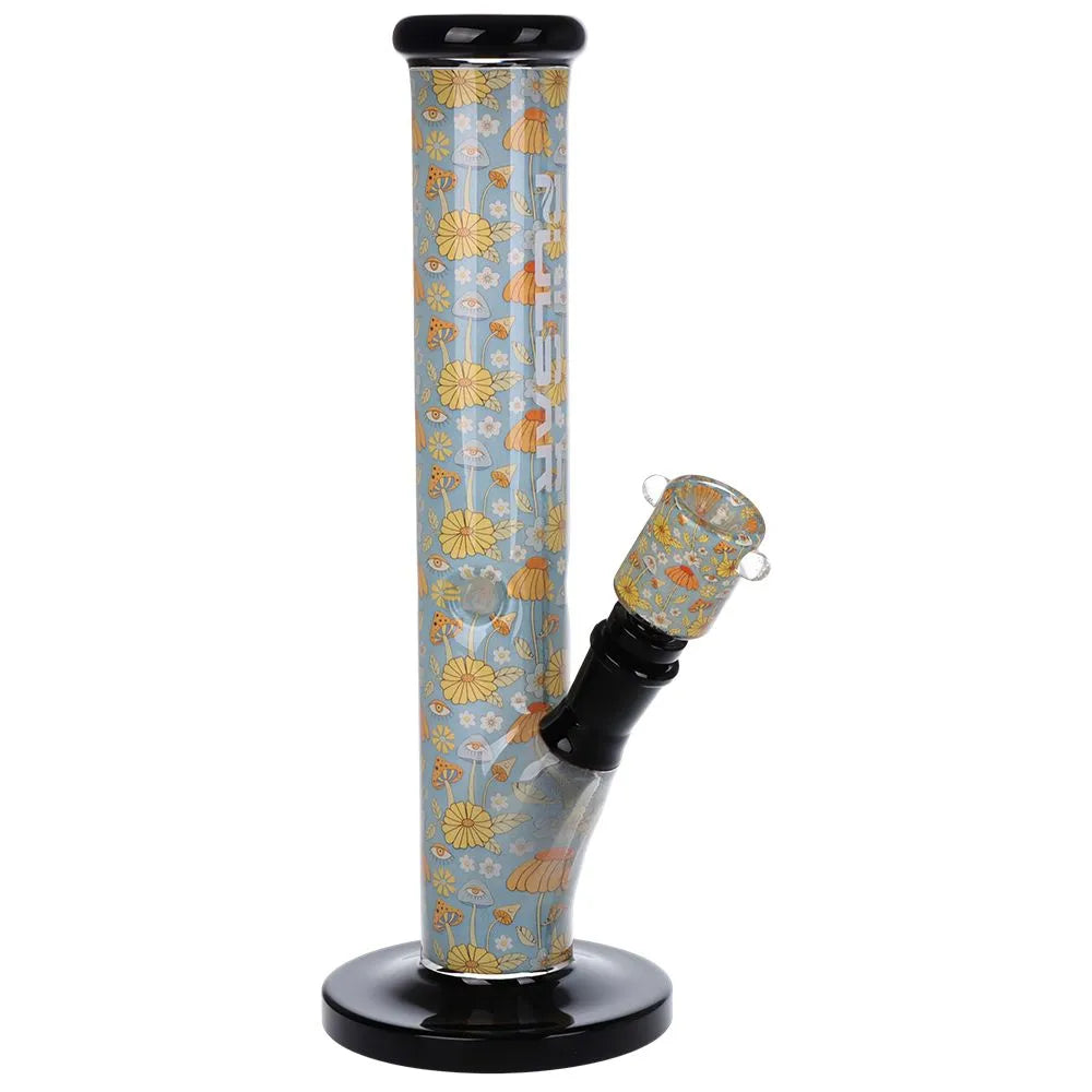 Pulsar Inside Print Straight Tube Glass Water Pipe | 11.25" | 14mm F, BDD Wholesale
