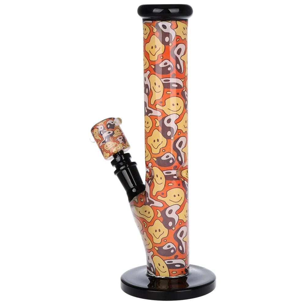 Pulsar Inside Print Straight Tube Glass Water Pipe | 11.25" | 14mm F, BDD Wholesale