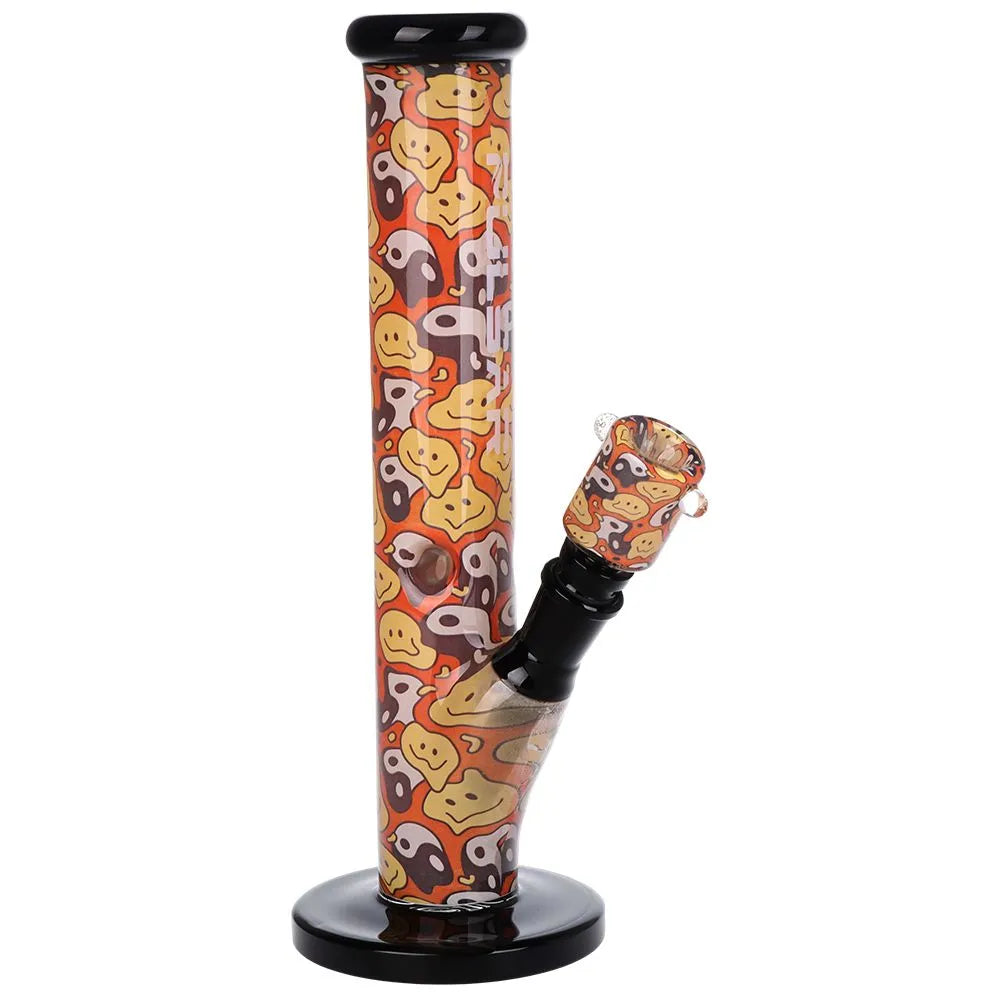 Pulsar Inside Print Straight Tube Glass Water Pipe | 11.25" | 14mm F, BDD Wholesale