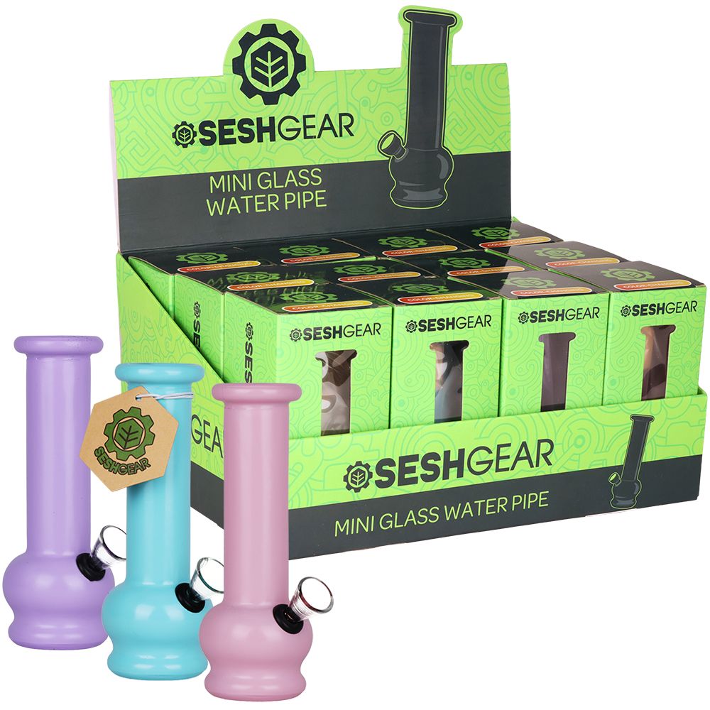 SeshGear Boxed Water Pipe | 5.75" | 12ct Display, BDD Wholesale